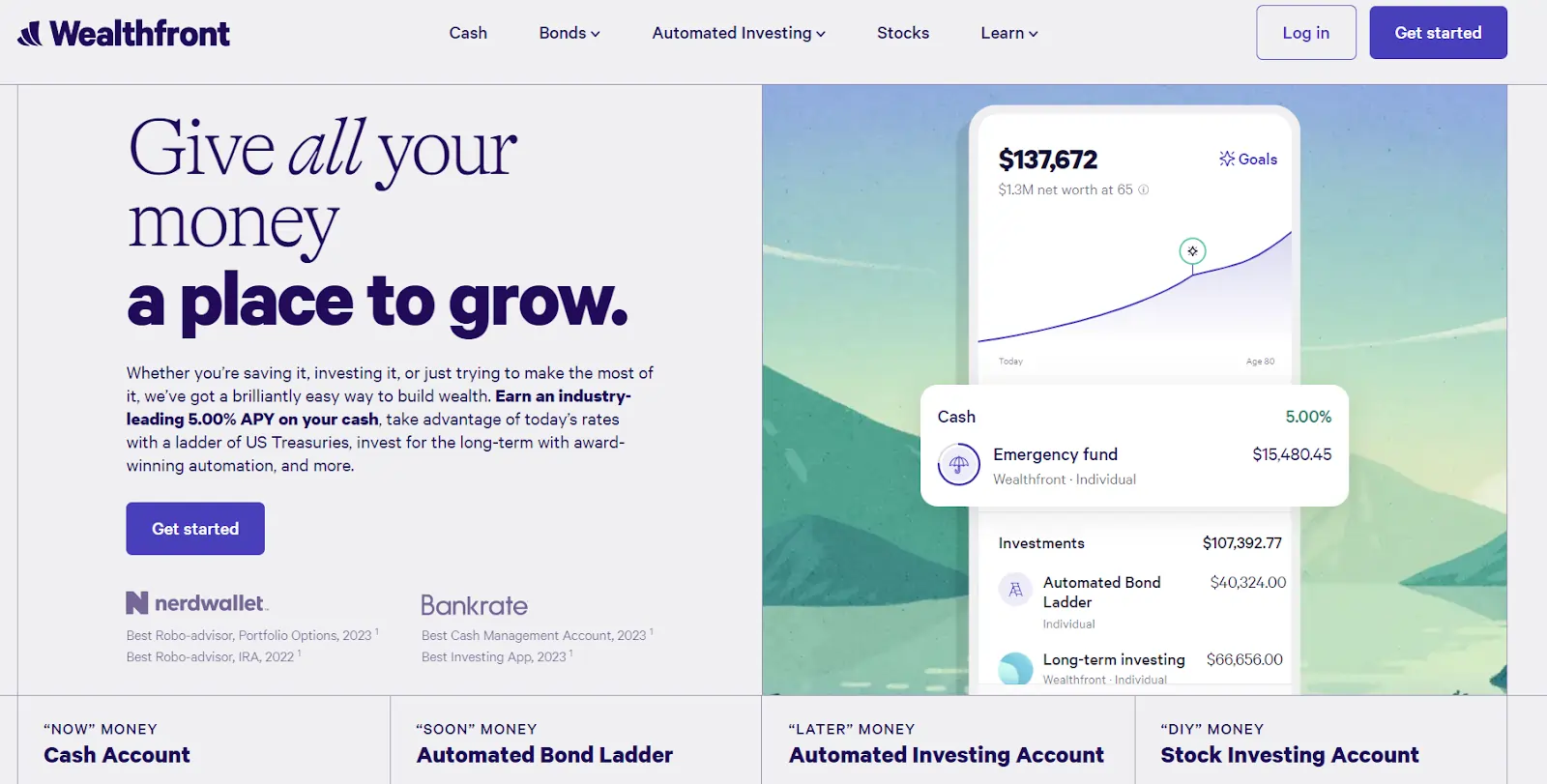 Wealthfront helps users make a profit in investments